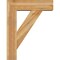 Ekena Millwork Traditional Block Rough Sawn Bracket w/ Offset Brace, Western Red Cedar, 8"W x 28"D x 36"H BKT0806X28X36TRA05RWR - alternate 2